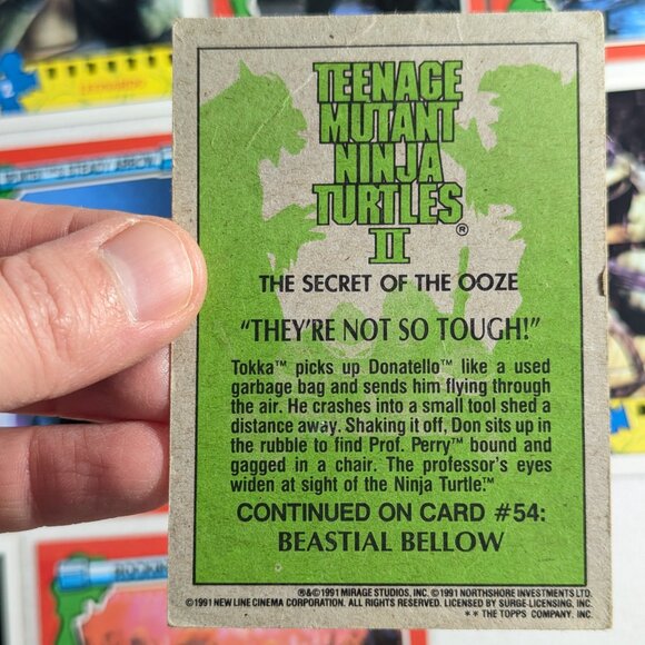 1990/91 TMNT trading cards 30 cards + 2 stickers Teenage mutant ninja turtles - Picture 7 of 11